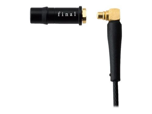 Final Audio F4100 - F Series - In-ear hoofdtelefoons - inwendig - bevestiging over het oor - met bekabeling - 3,5 mm-stekker - zwart
