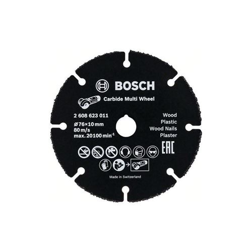 Disque à Tronçonner D.76Mm Carbide Multi Wheel - Bosch - 2608623011