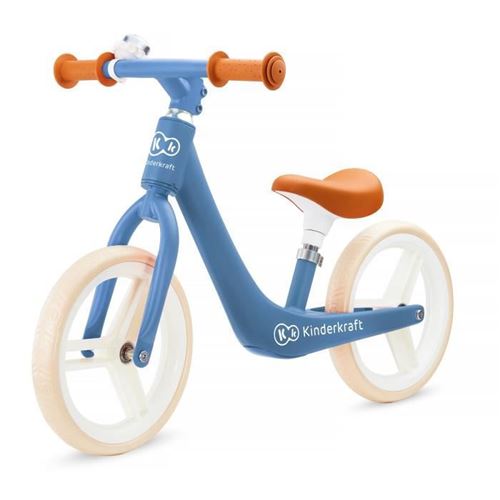 Kinderkraft Vélo Draisienne Fly Plus Sapphire - Bleu - Max 35 Kg - A Partir De 3 Ans