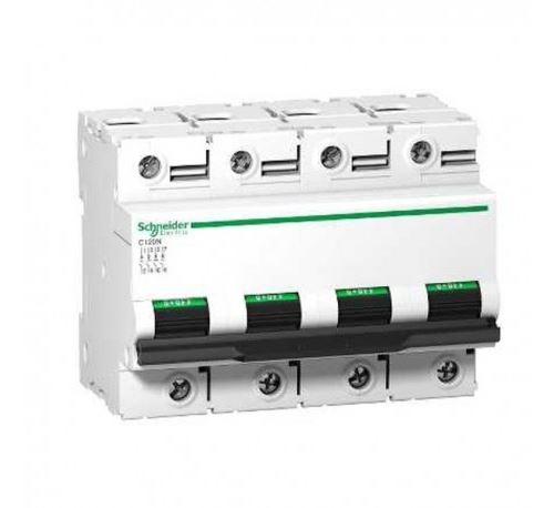 Schneider Electric Blanc Disjoncteur 100 A - C120n - 4P - Courbe D - 10 Ka - Image 1