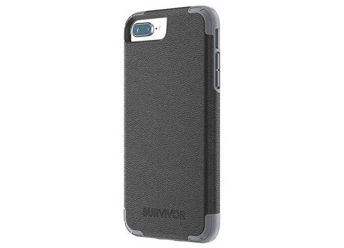 Coque en Cuir Griffin Survivor Prime pour iPhone 6/6S/7/8 Plus - Noire