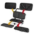 Appareil 3 En 1 MPM MOP-33M : Croque-Monsieur, Gaufrier Belge & Grill 1200W Inox
