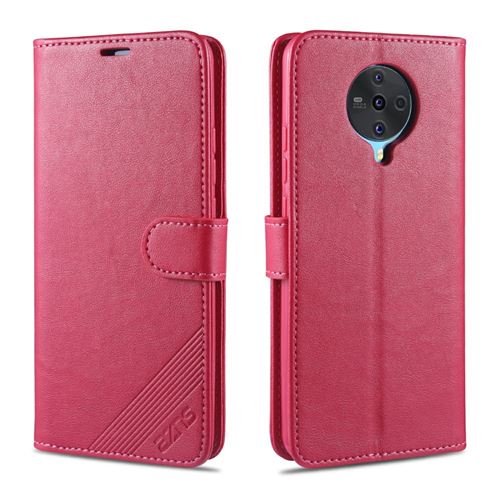 Etui en PU avec support rose pour votre Vivo S6