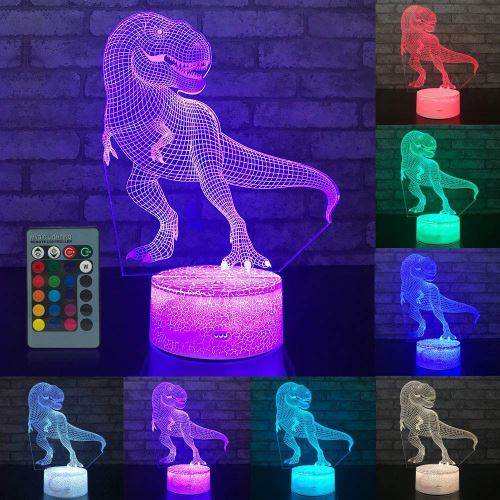 Lampe LED lumineux 3D Illusion optique bureau Veilleuse avec télécommande Kiliaadk87