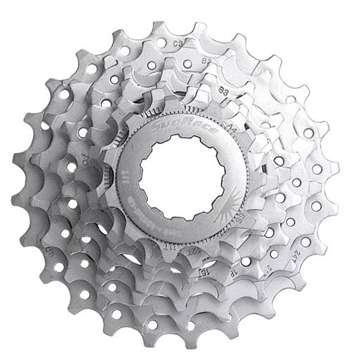 Cassette SunRace R86 Super Fluid Drive 8 vitesses 12-25T Argent