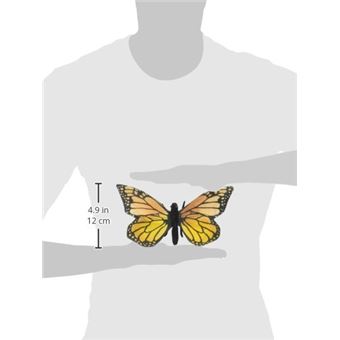 13 cm Peluche Papillon Monarque Anima
