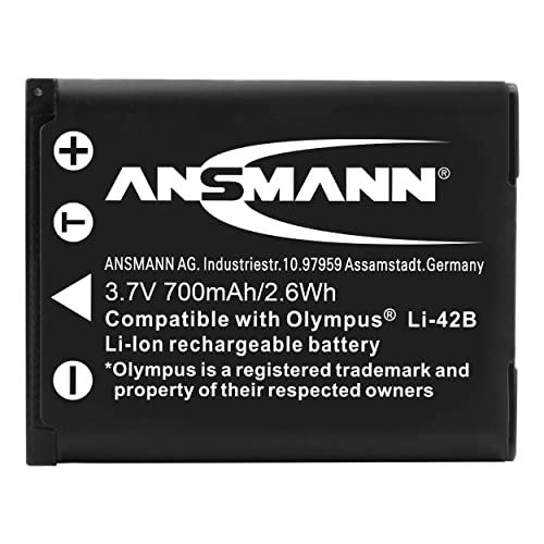 ANSMANN A-Oly Li 42 B - Pile pour appareil photo - Li-Ion - 530 mAh - pour Olympus FE-150, FE-160; µ[MJU:] 720 SW