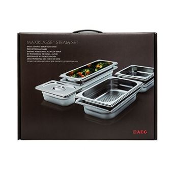 AEG MaxiKlasse A9OZS10 - Steam container set - 8 éléments - acier inoxydable