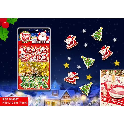 pack confettis noël