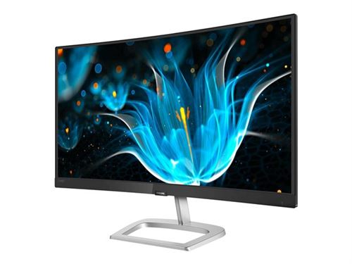 Philips E-line 248E9QHSB - LED-monitor - gebogen - 24 (23.6 zichtbaar) - 1920 x 1080 Full HD (1080p) - VA - 250 cd/m² - 3000:1 - 4 ms - HDMI, VGA - zilverzwart