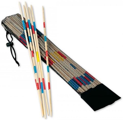 Jeu de mikado géant en bois 50 cm avec sac filet