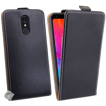 Housse etui coque pochette PU cuir fine pour LG Q7 + film ecran - NOIR - htdmobiles - 1