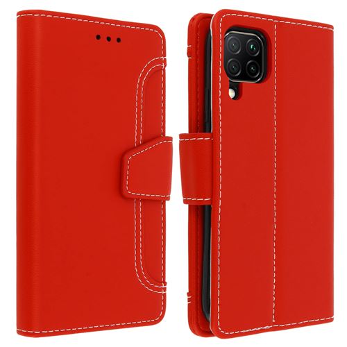 Étui Pour Huawei P40 Lite Folio Portefeuille Fonction Support Rouge