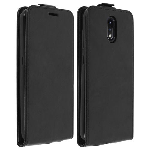 Housse pour Nokia 2.3 Protection avec Clapet Vertical Porte-carte Noir
