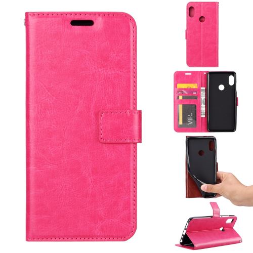 Etui en PU support de cheval fou rose pour votre Samsung Galaxy A30