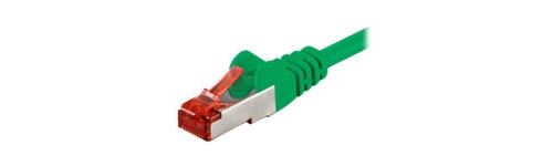 goobay - Netwerkkabel - RJ-45 (M) naar RJ-45 (M) - 2 m - pairs in metal foil (PiMF) - CAT 6 - halogeenvrij, gevormd - groen