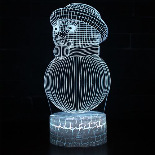 Stack Lampe 3D Tactile Veilleuses Enfant 7 Couleurs Avec Telecommande - Noël #661