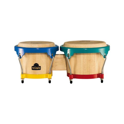 Nino NINO3NT-HK - Bongos hévéa 6,5 et 7,5 - Cercles arlequin