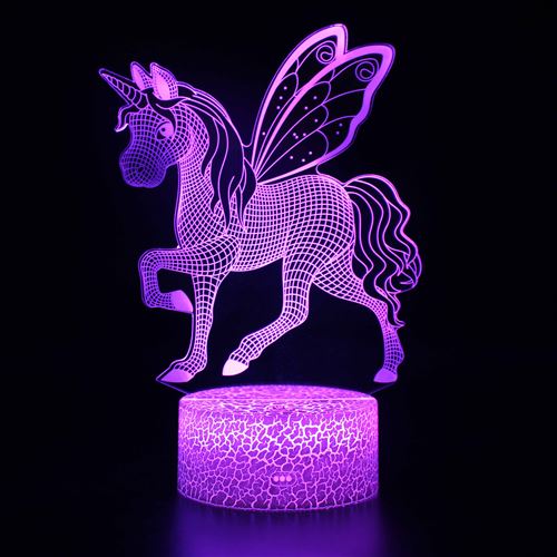 Stack Lampe 3D Tactile Veilleuses Enfant 7 Couleurs Avec Telecommande - Licorne #59 - Image 2