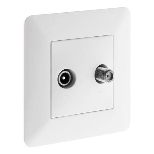 ARTEZO Prise TV  &Oslash;9,52 mm avec satellite blanc