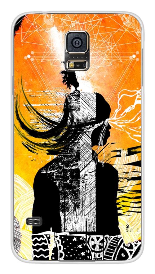 Coque en silicone imprimée compatible Samsung Galaxy S5 Tribe
