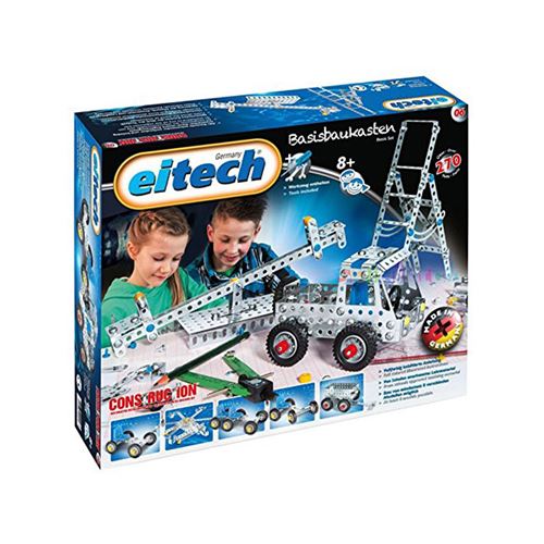 Eitech kit de construction Acier de base argent 270 pi&egrave;ces