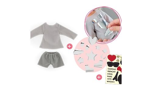Corolle Ma Cherie accessoire Sweat & Shorts Set To Be Customized 33cm