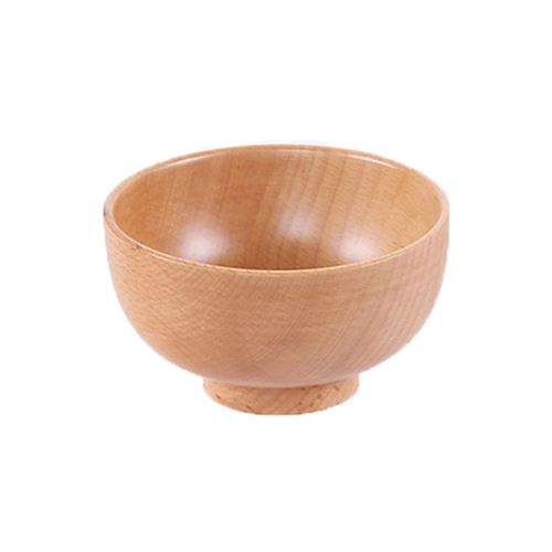 Japonaise Bol en bois de la famille Rice enfants Bowl Soup Bowl Art de la table en bois massif_Kiliaadk395