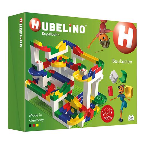 Hube Lino 420183 – Livre de de Construction – Grande Plaque & de Billes – Mega – à partir de 4 Ans (100% Compatible avec Duplo) – 200 Pièces