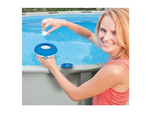 Diffuseur de chlore flottant Intex Chlore  12,7 cm