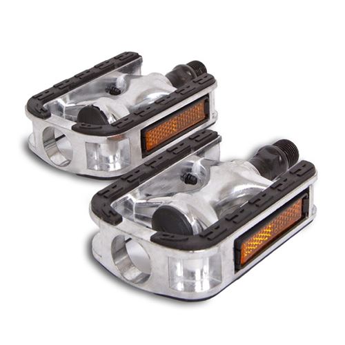 Lynx Plate-forme Pédale Ville vélos Sport 9/16 pouces argent par ensemble