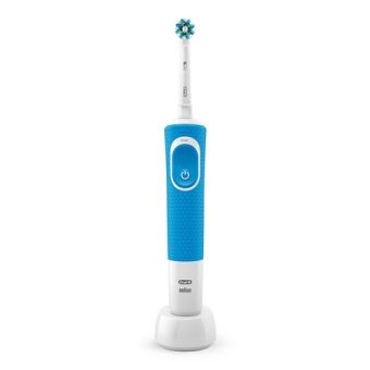 Braun oral b oral b vitality 100 bleu cross action brosse à dent électrique powered by marron,