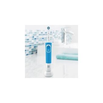 Braun oral b oral b vitality 100 bleu cross action brosse à dent électrique powered by marron,