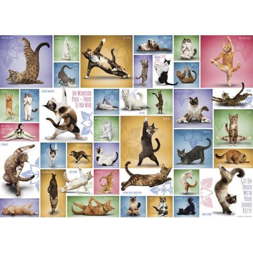 Générique Puzzle 1000 Pièces : Le Yoga Des Chats