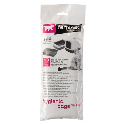 Meilleurs prix pour Ferplast Sachets hygiéniques litières chat chats Nip 10 Ferplast 12 pièces 43x30 litière