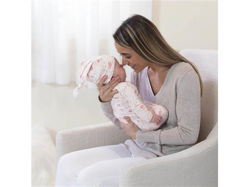Aden And Anais Coffret Cadeau Bebe Grenouillere Nouee Et Bonnet Fleurie 0 3 Mois Rose Gigoteuses Nids D Ange Achat Prix Fnac