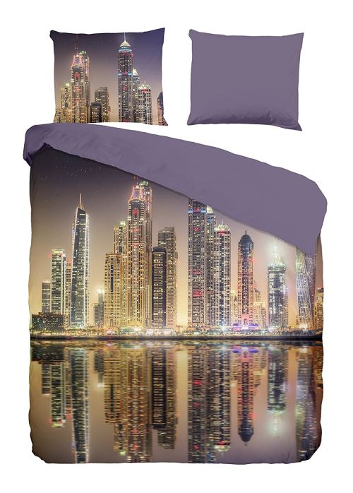 Pure 5262 Dubaï, 100% Microfibre Parure de lit M 135 cm, 135 x 200 cm, microfibre, Multi, 200 x 135 x 0,5 cm