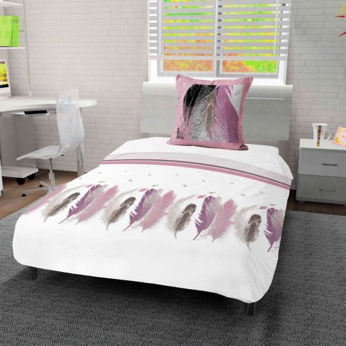 Parure de lit Plumette Blanc 240x220