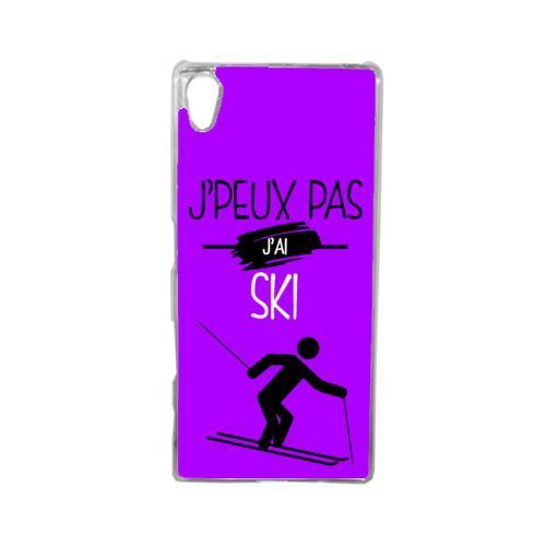 Coque j peux pas j ai ski 8 compatible sony xperia z5 transparent