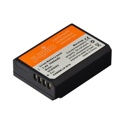 Jupio - Batterie - Li-Ion - 1020 mAh - pour Canon EOS 1500, 2000, 3000, 4000, Kiss X80, Kiss X90, Rebel T100, Rebel T7, Rebel T7+