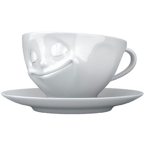 Tasse et sous tasse Heureux - fabriqué en Allemagne