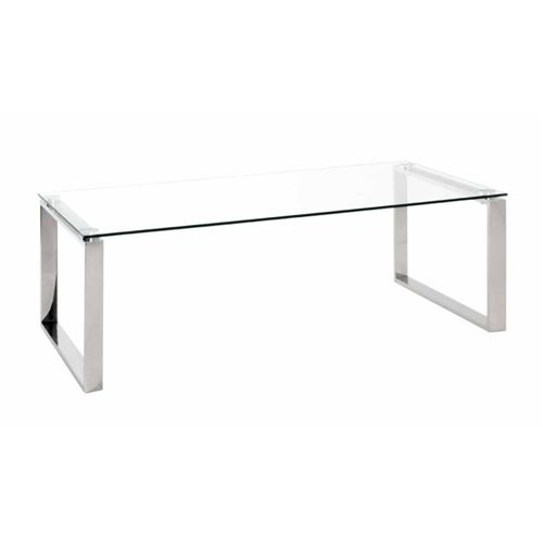 Haku M&ouml;bel Table Basse, Acier Inoxydable, L 120 X P 60 X H 40 cm