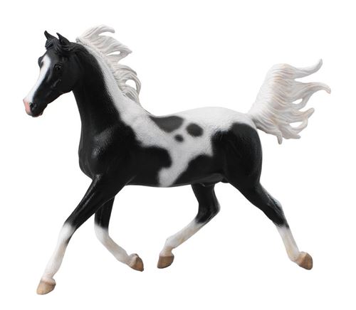 COLLECTA  animal de jeu &Eacute;talon arabe 25 cm ABS noir/blanc 