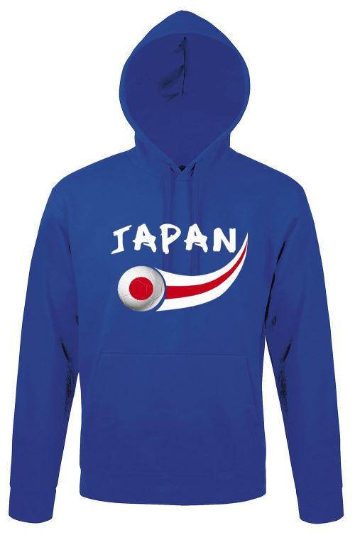 Supportershop Japon Sweatshirt à Capuche Adulte, Bleu Royal, FR : XL (Taille Fabricant : XL)