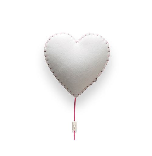 Applique coeur - Rose