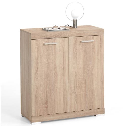 FMD Armoire avec 2 portes 80 x 34,9 x 89,9 cm Chêne 4020-001