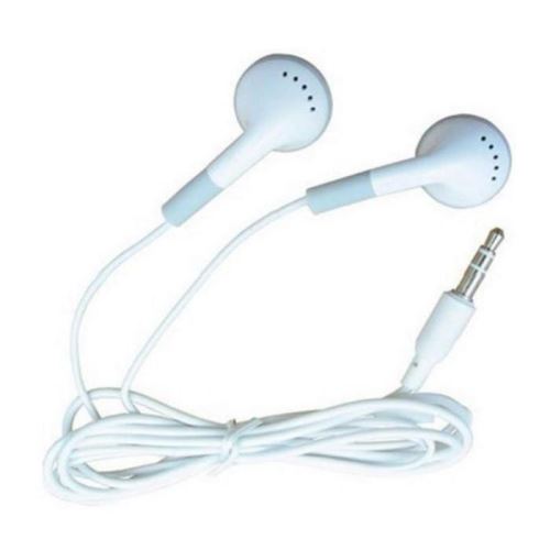 Ecouteurs stéréo - jack 3.5 - Blanc - compatible Iphone, Ipod, Smartphone, MP3, MP4