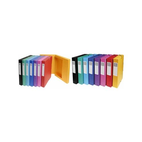 EXACOMPTA Boîte de classement, carton, dos: 40 mm, bleu