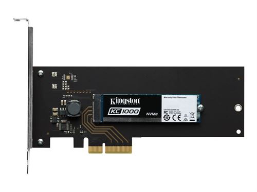Kingston SKC1000 - SSD - 480 Go - interne - M.2 2280 - PCIe 3.0 x4 (NVMe)