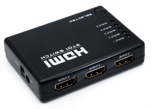 Nikkai Commutateur HDMI 5 ports Noir